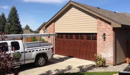 Garage door replacement, before and after — GDS project 3
