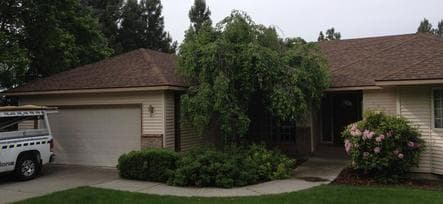 Garage door replacement, before and after — GDS project 9
