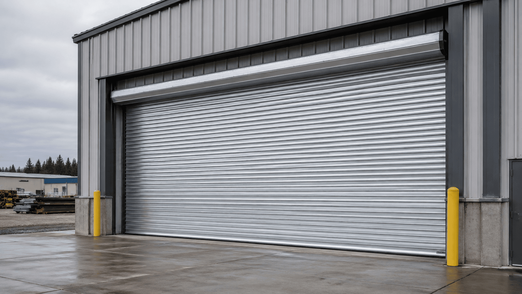 Commercial overhead door installation at a Spokane warehouse
