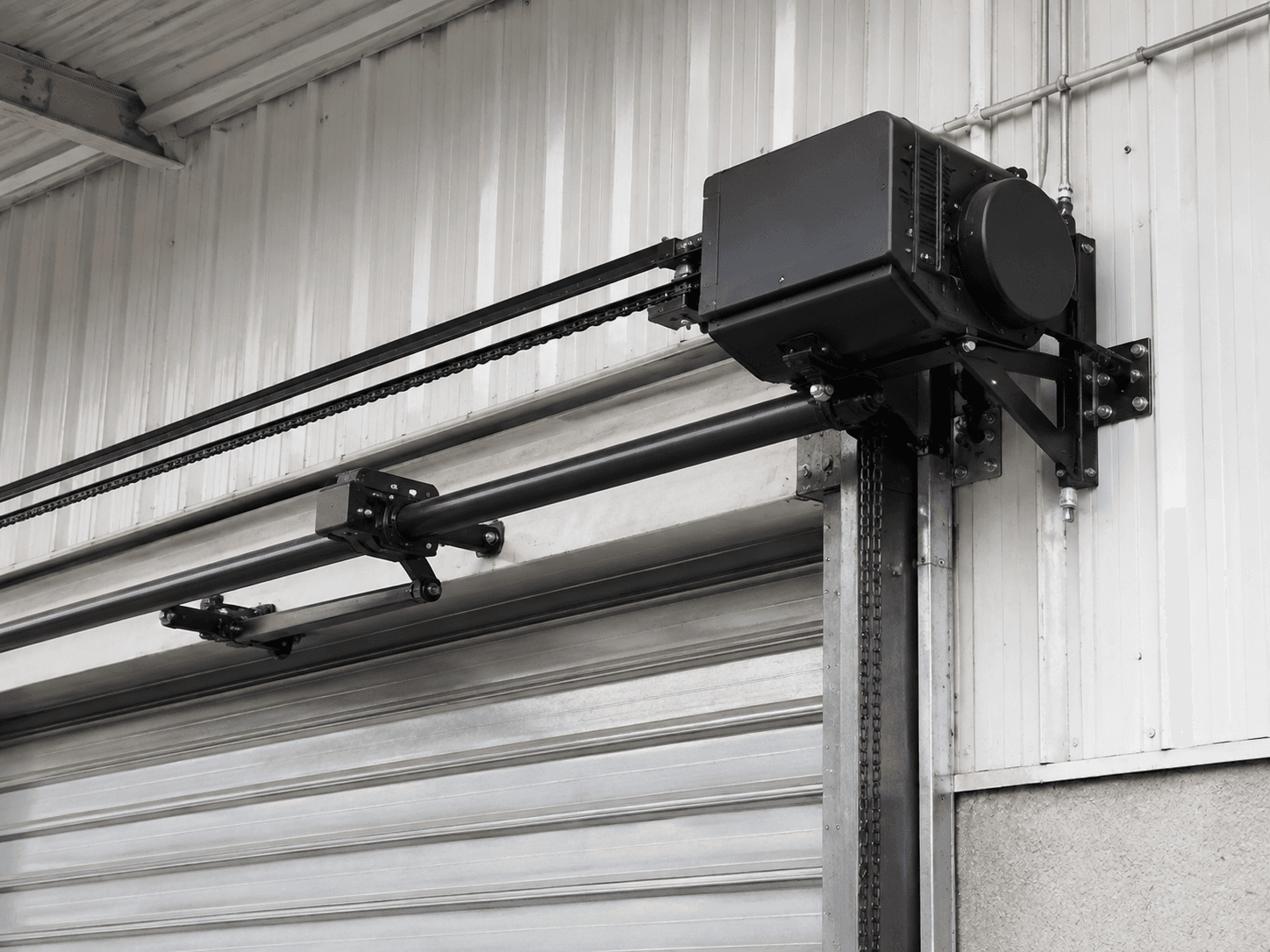 Entrematic commercial garage door operator at a Spokane warehouse