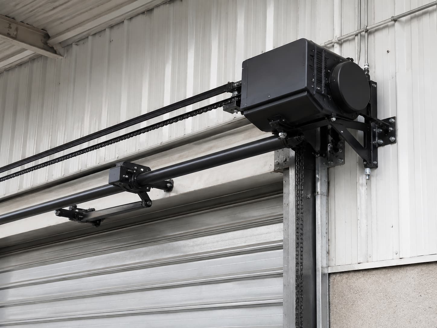 Entrematic commercial garage door operator at a Spokane warehouse
