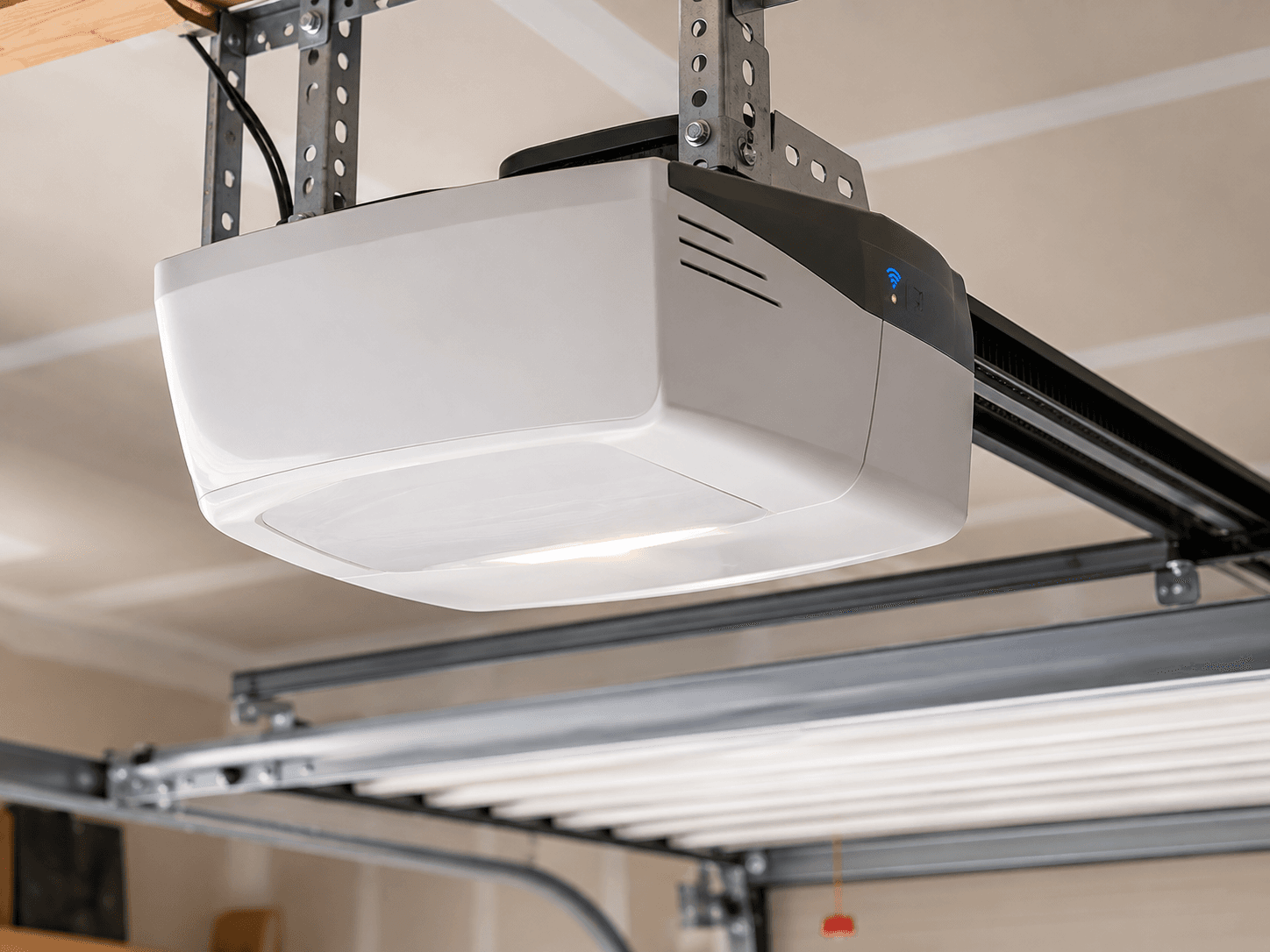 LiftMaster belt drive opener installed in a Spokane garage by GDS