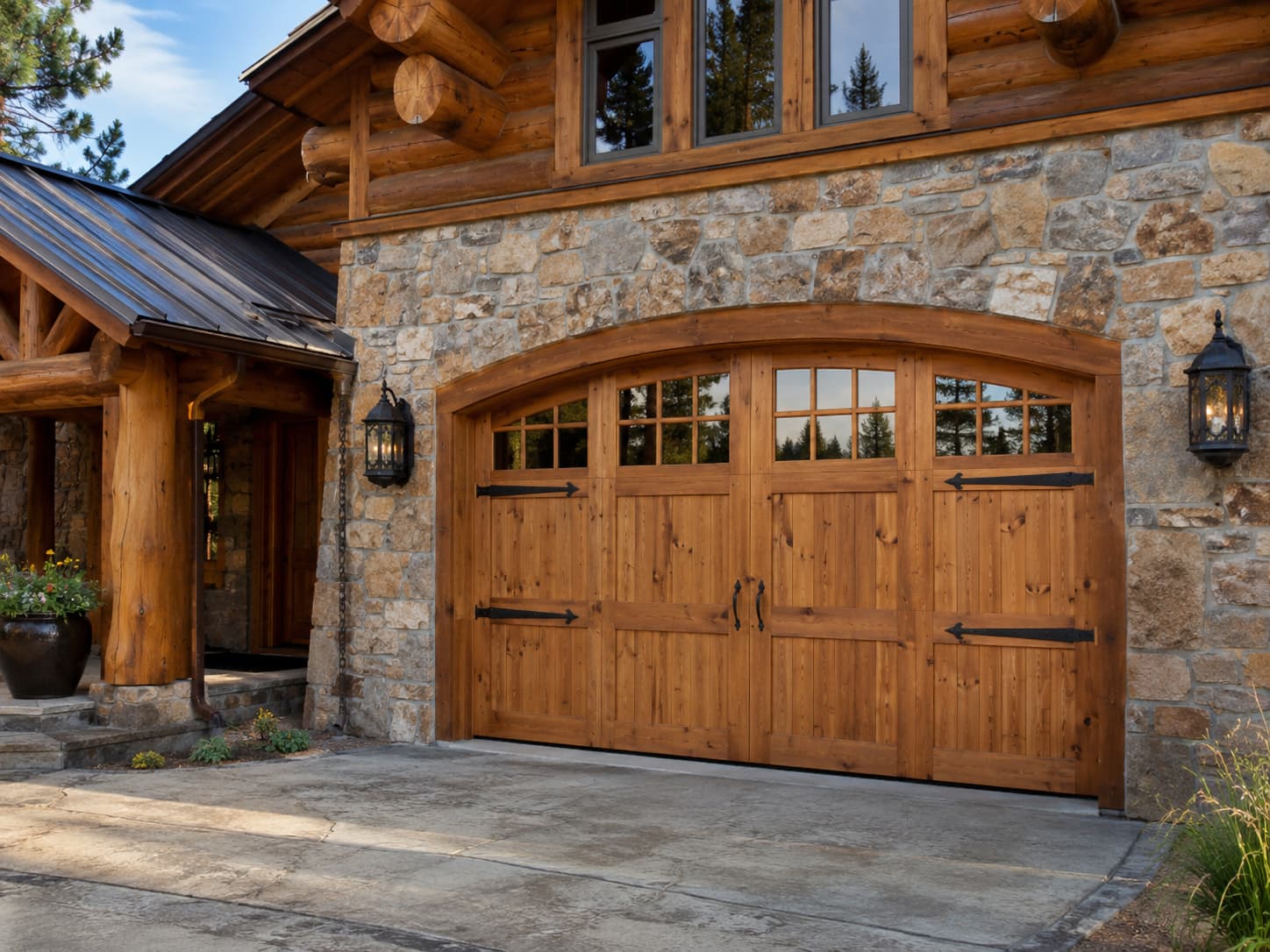 Northwest Door Heritage Classic real wood carriage house door
