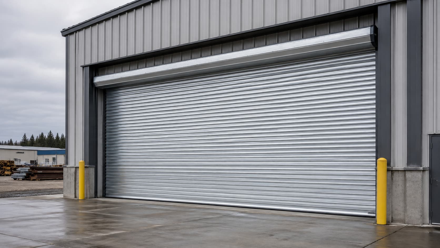 Commercial overhead door installation at a Spokane warehouse